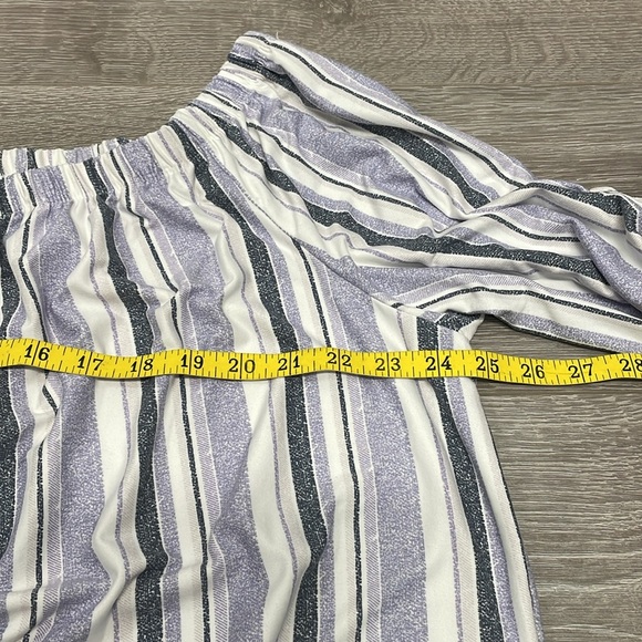 No Comment Plus Striped Off The Shoulder Knit Shirt Dress 3X - Picture 8 of 15
